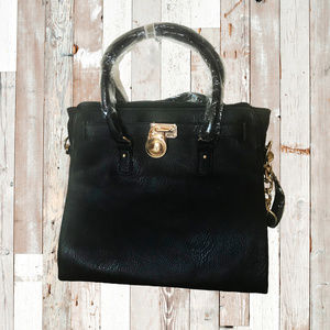 NEW! Black Structured Bag Large